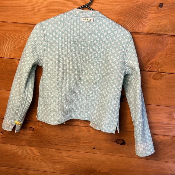 ORVIS womens lightweight jacket reversible quilted floral button up spring event - Picture 8 of 9